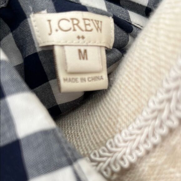 J.Crew Black  and White Plaid Shirt - Picture 2 of 8
